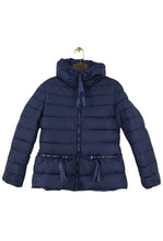 Load image into Gallery viewer, Navy High Collar Fitted Jacket
