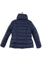 Load image into Gallery viewer, Navy High Collar Fitted Jacket
