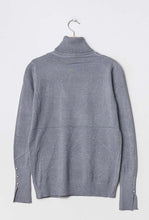 Load image into Gallery viewer, Grey Shimmer Turtleneck Jumper
