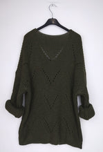 Load image into Gallery viewer, Khaki Patterned Knit Jumper
